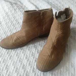 Faux Suede ankle booties